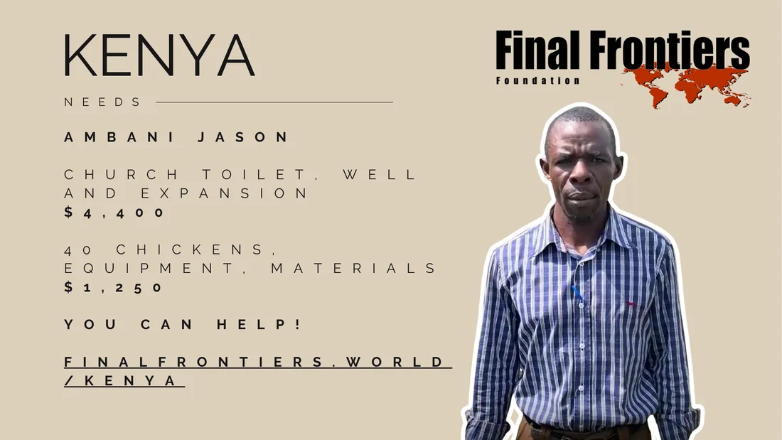 Kenya church toilet, well and expansion appeal