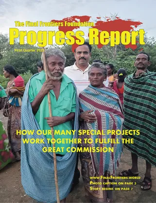 Final Frontiers first quarter 2023 progress report cover