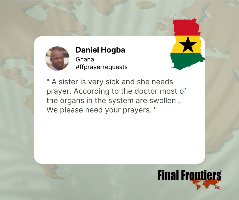 Prayer request from Daniel in Ghana