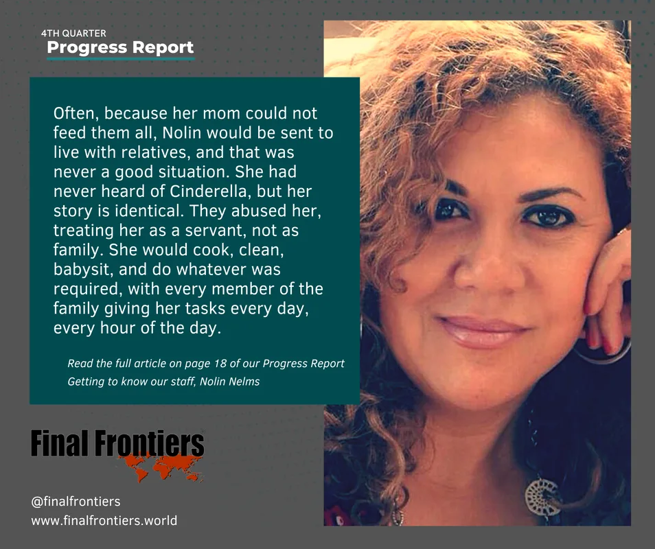 Final Frontiers progress report featuring Nolin Nelms